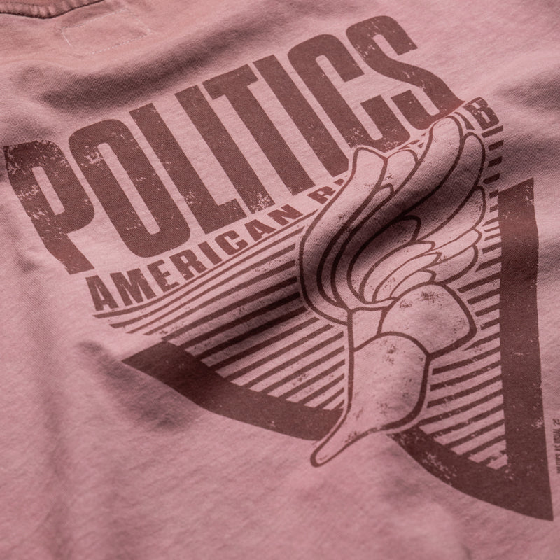 Politics Flight Tee - Blush