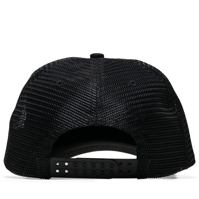 Politics Flaming Dice Trucker Hat - Black