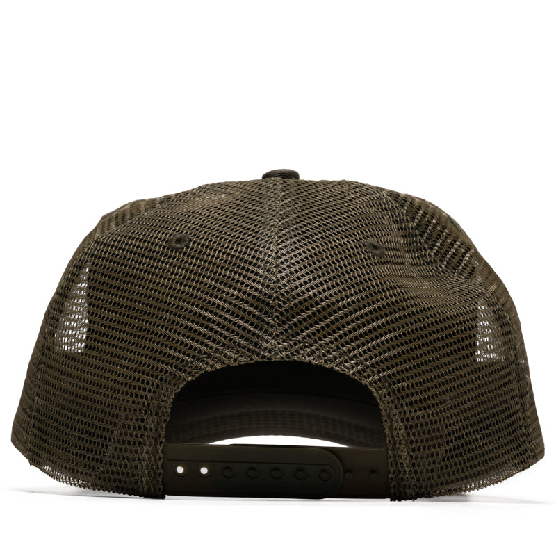 Politics Oval Trucker Hat - Olive