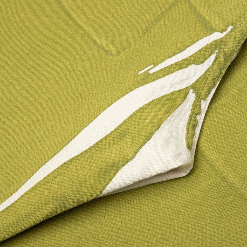 Screen Printed Denim Wide Leg Pant - Lemonade