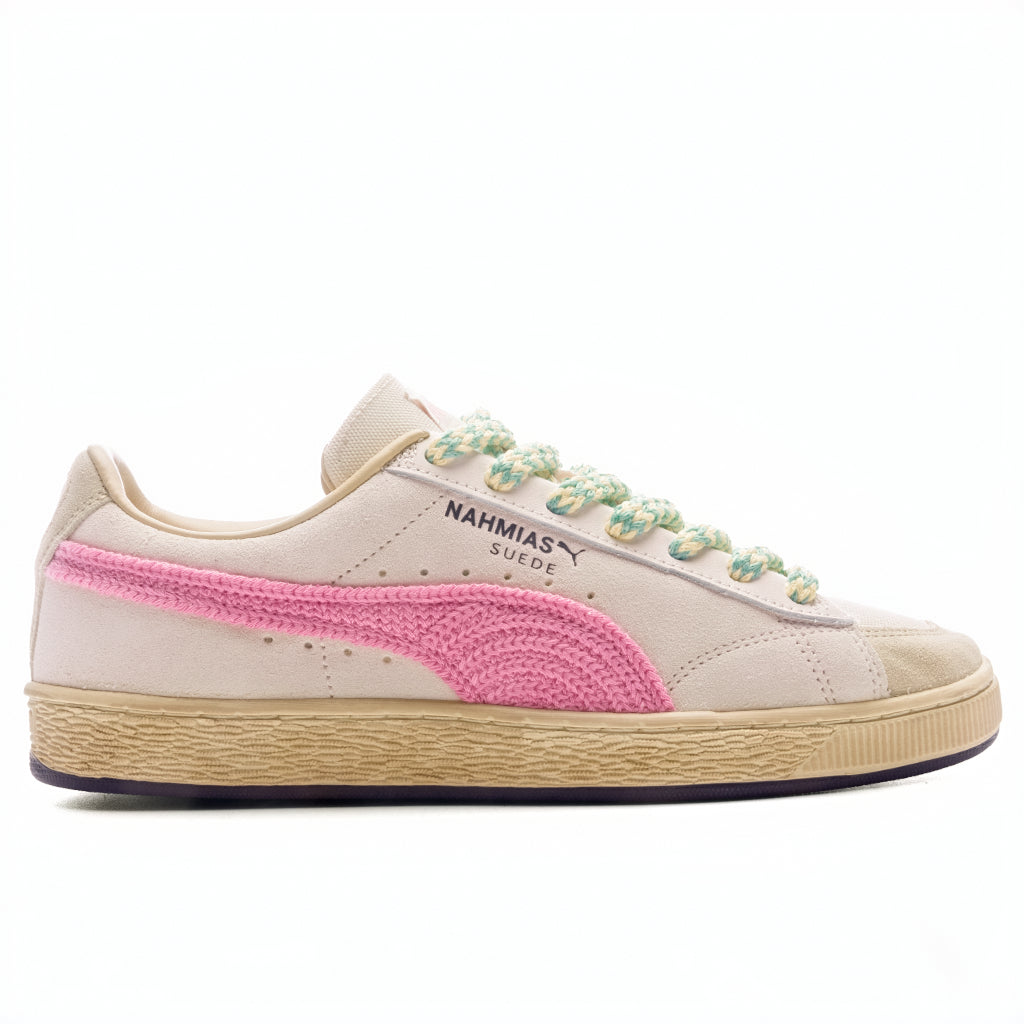 Suede Crochet - Jasmine Flower/Pink Pixel/Canvas