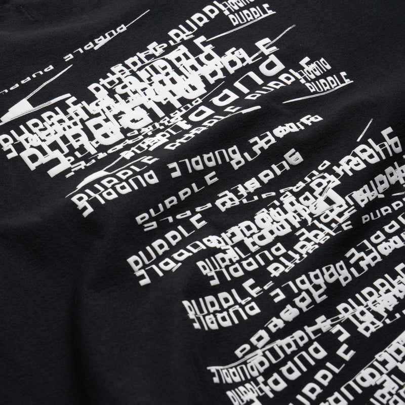 Purple Brand Jumbled Wordmark Tee - Black