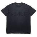 Purple Brand Layered Wordmark Tee - Black