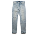 Purple Brand Low Rise Skinny Leg Worn Reflective Jean - Light Indigo
