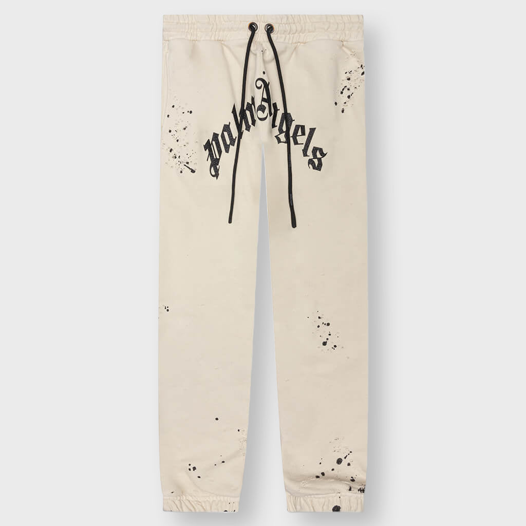 GD Glittered Logo Sweatpants - Off White