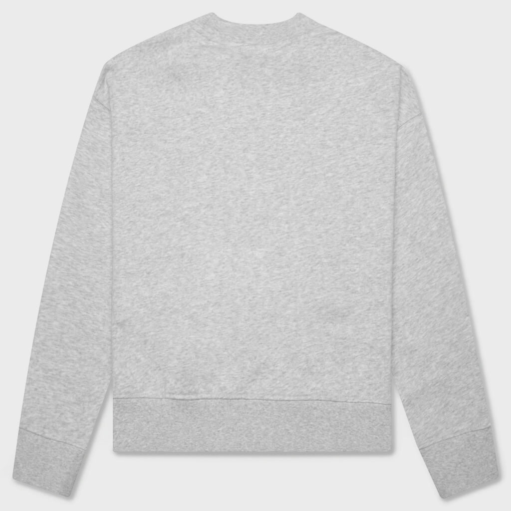 Kid's Classic Curved Logo Crewneck - Melange Gray