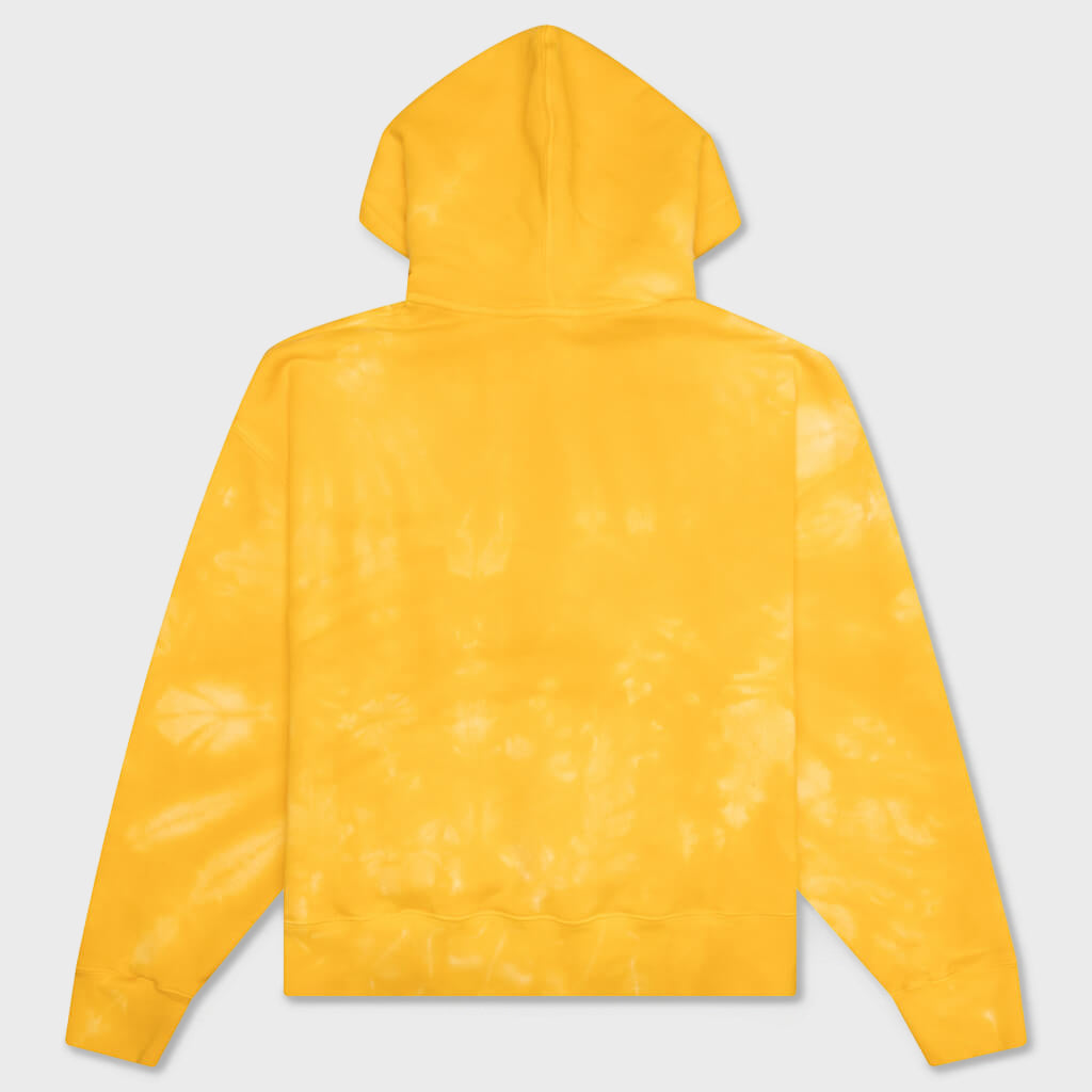 Leaf Tie Dye Hoodie - Yellow
