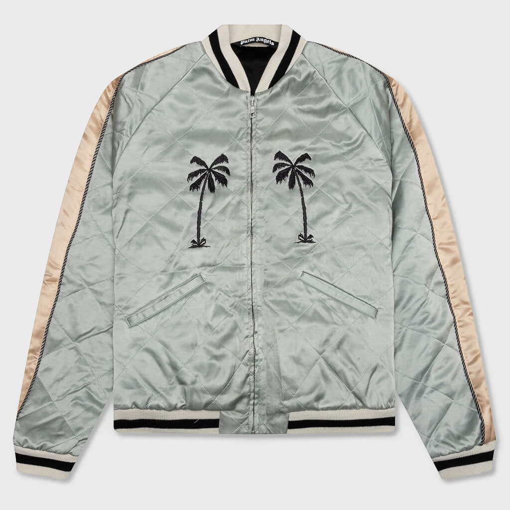 Life Is Palm Souvenir Jacket - Grey/Black