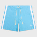 Monogram Swimshort - Light Blue/White