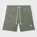 Monogram Swimshort - Military/White