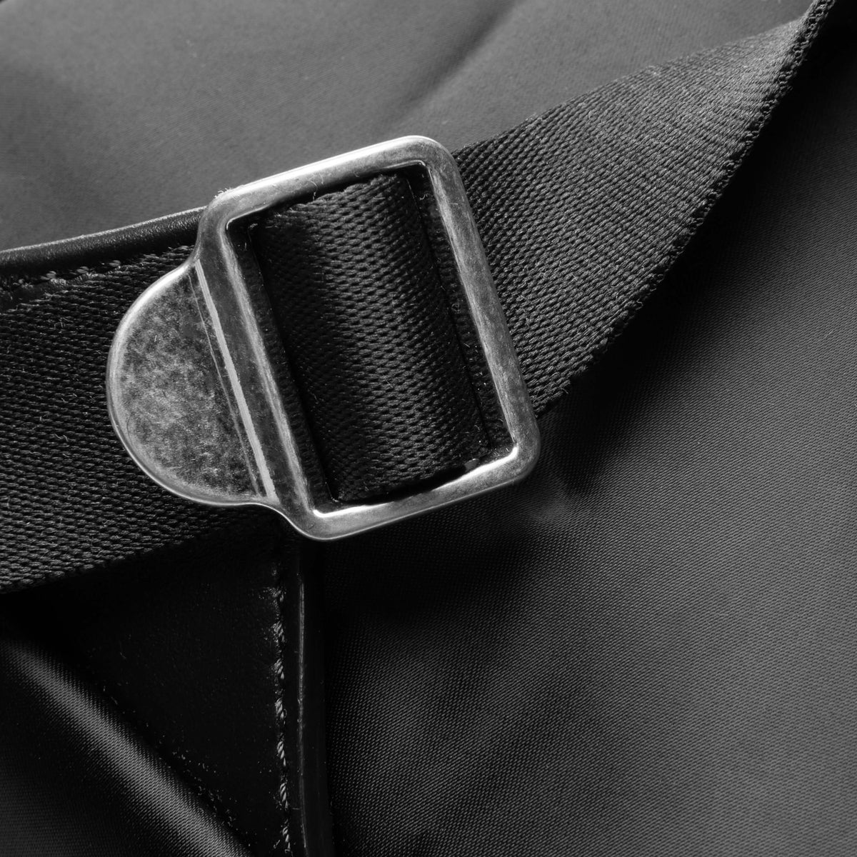 Nylon Backpack - Black/White
