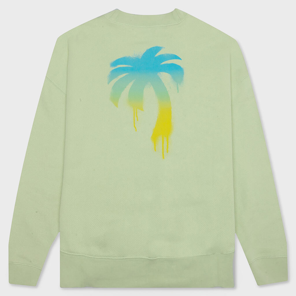 The Palm Crew Back Print - Mint Green