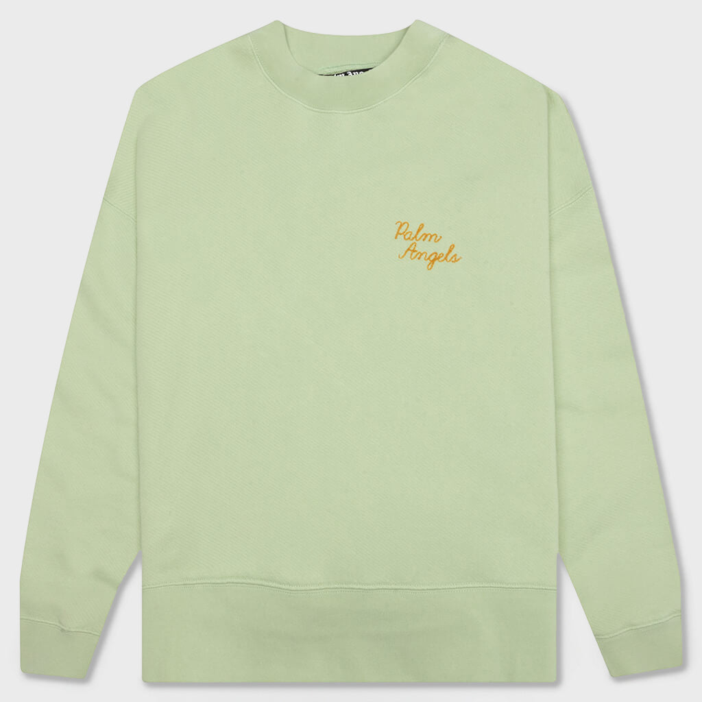 The Palm Crew Back Print - Mint Green