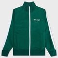 Kids Track Jacket - Forest Green/White