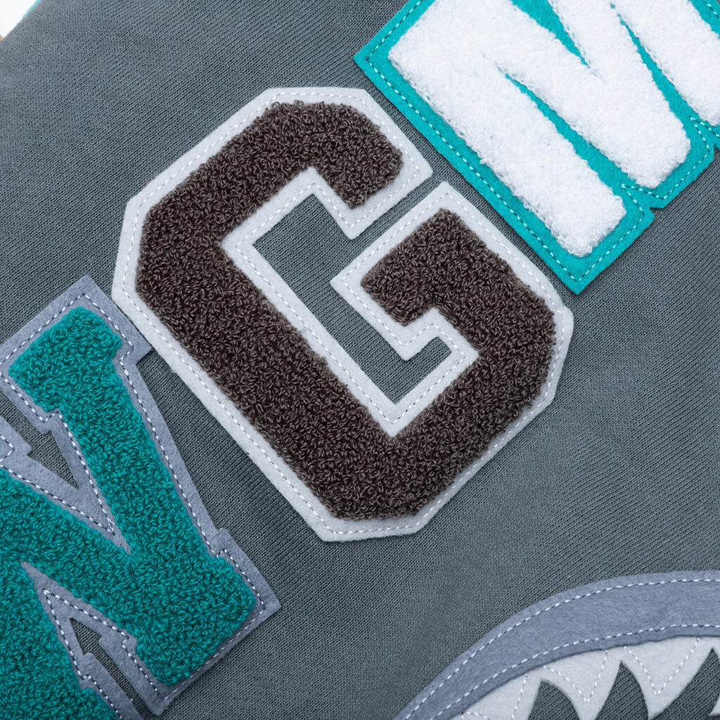 Color Block Shark Relaxed Fit Full Zip - Multi