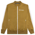 Bomber Track Jacket - Camel/Off White