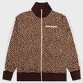 Leopard Jacquard Track Jacket - Beige/Off White