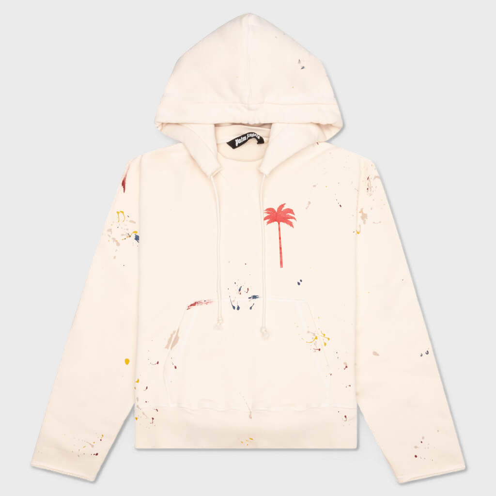 PXP Painted Raw Cut Hoodie - Off White