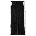 Weave Trim Pleat Pants - Black/Blue