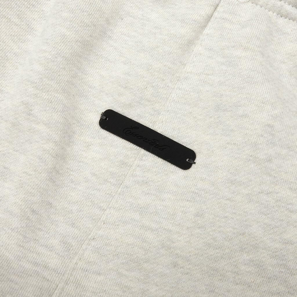 Panelled Raw Cut Off Sweatpant - Vanilla Heather/Seal
