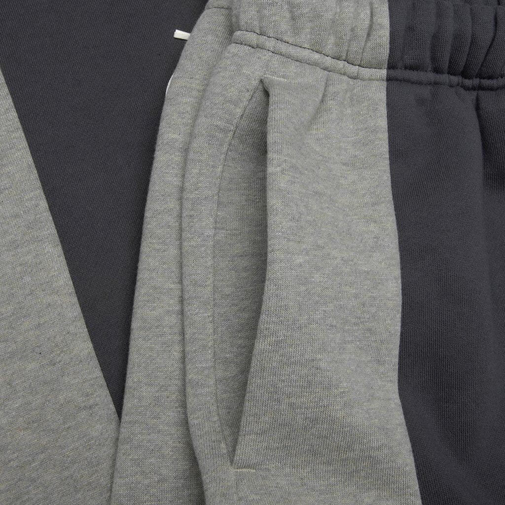 Panelled Lounge Pant - Iron Grey Heather/Seal Heather