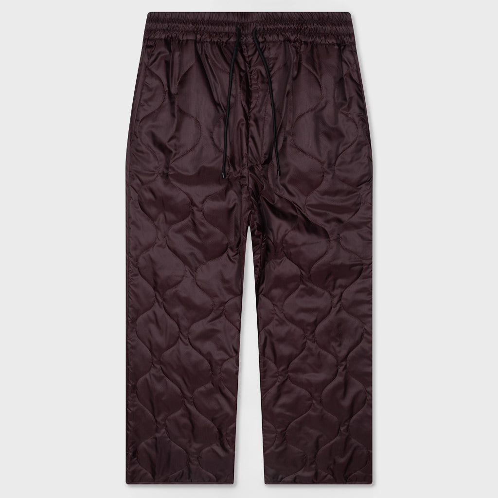 Pleaded Padded Pants - Auburn