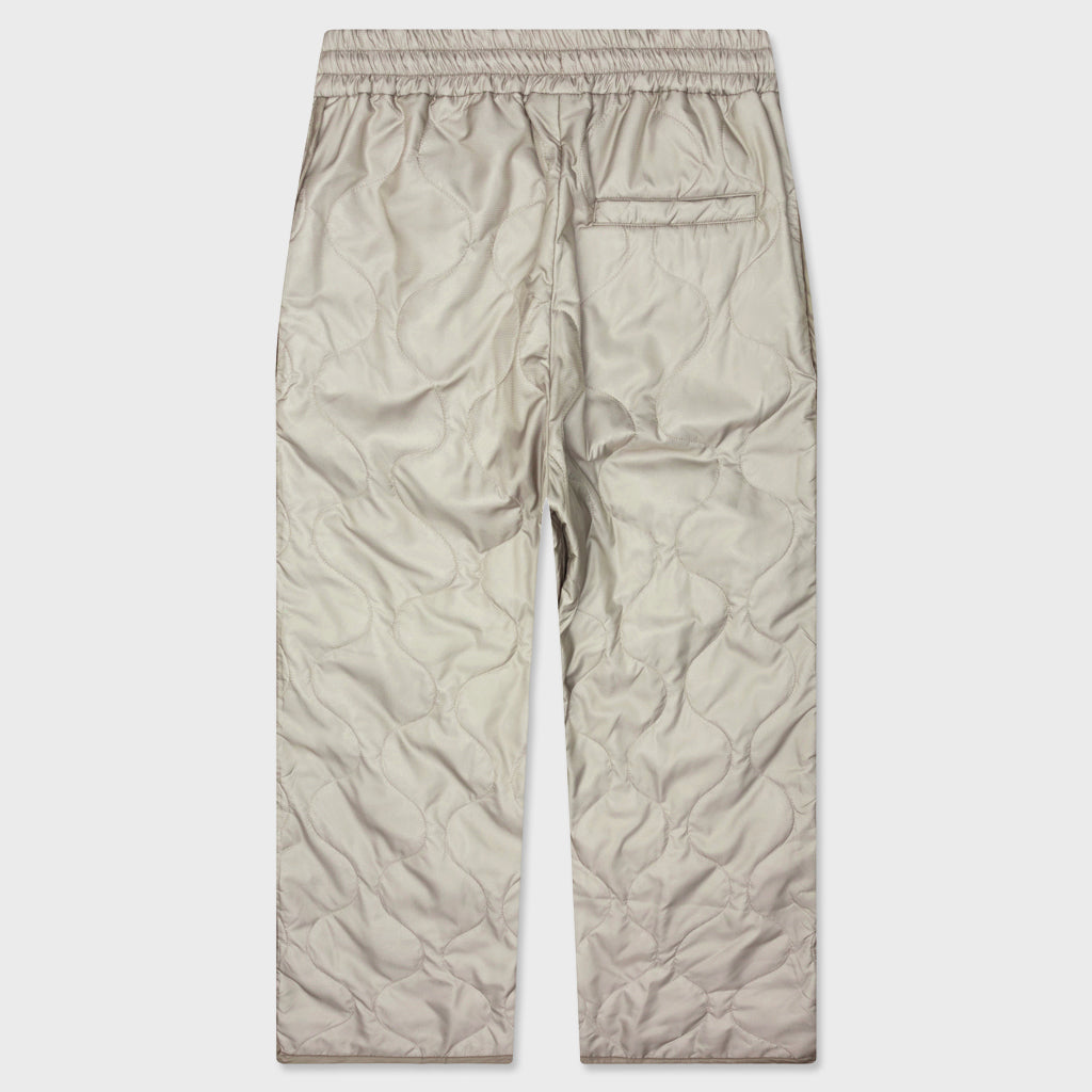 Pleaded Padded Pants - Sand
