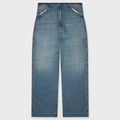 Wide-Leg Jeans - Blue Washed