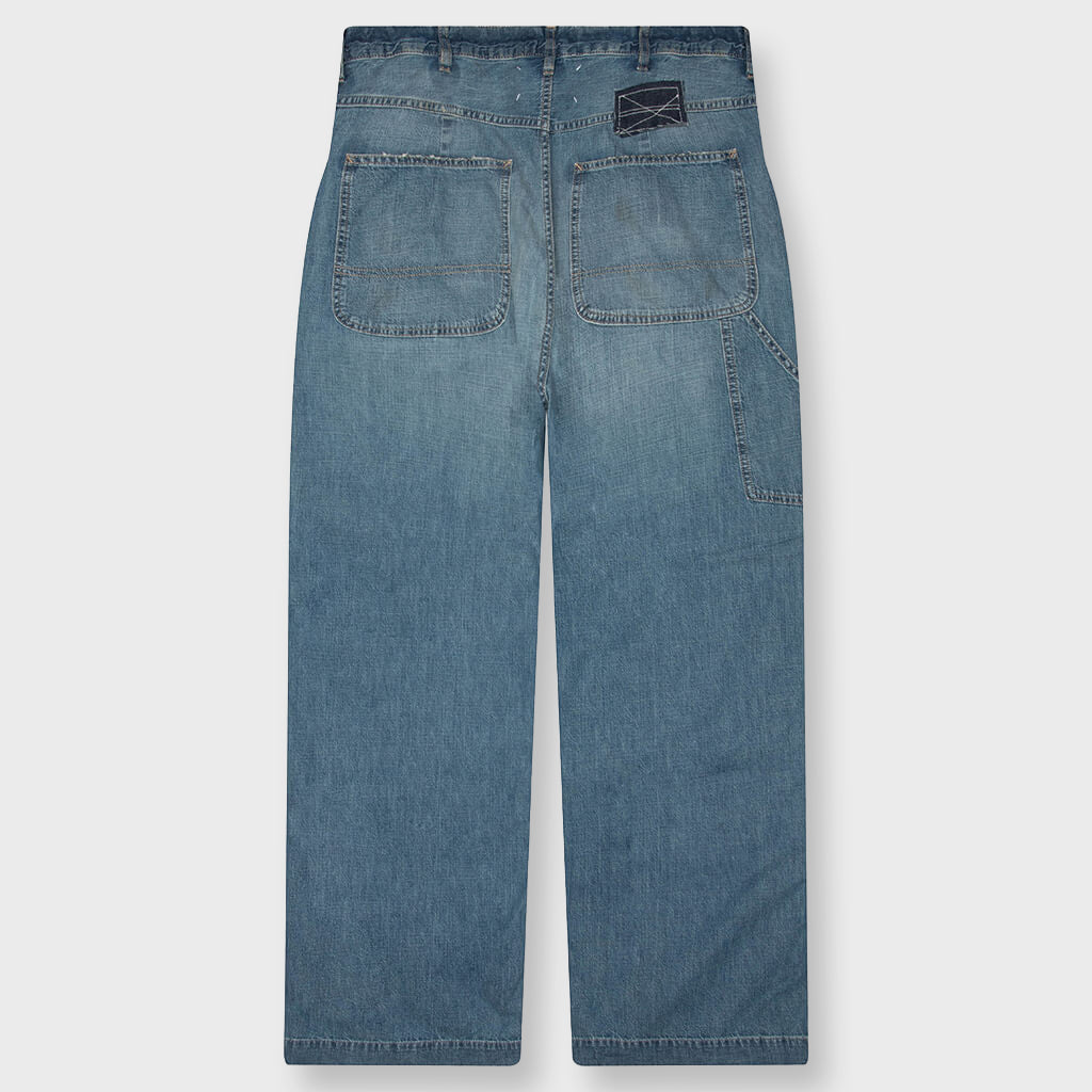 Wide-Leg Jeans - Blue Washed