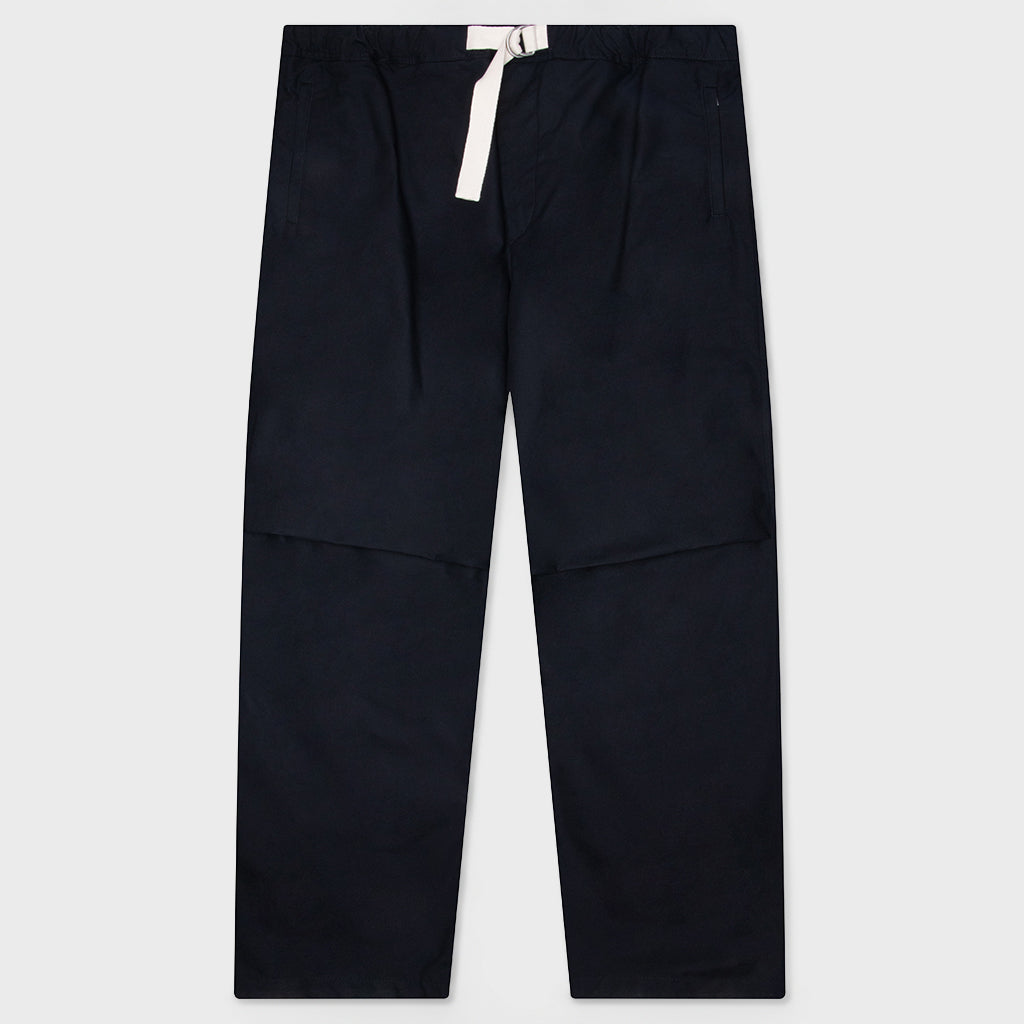 Belted Trousers - Dark Navy
