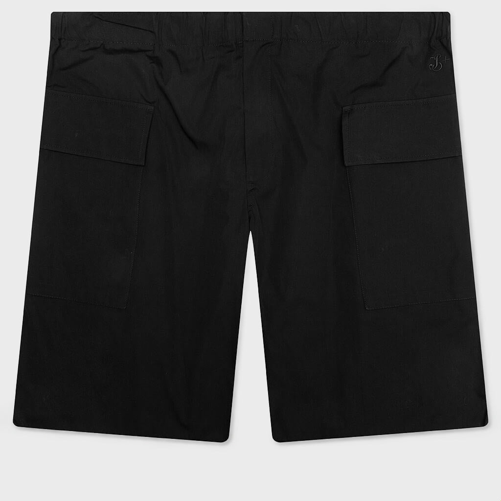 Glass Finish Cotton Poplin 94 Shorts - Black