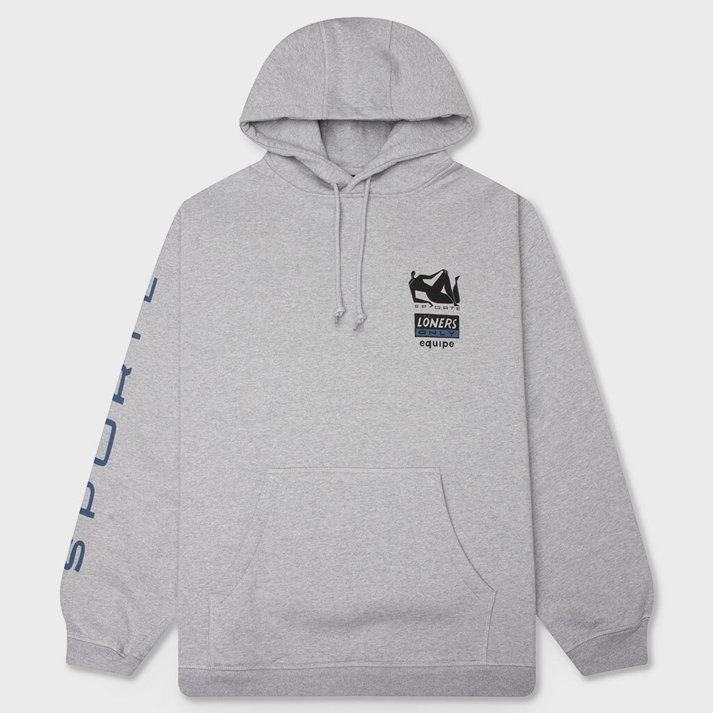 Parra Sporte Hooded Sweatshirt - Heather Grey