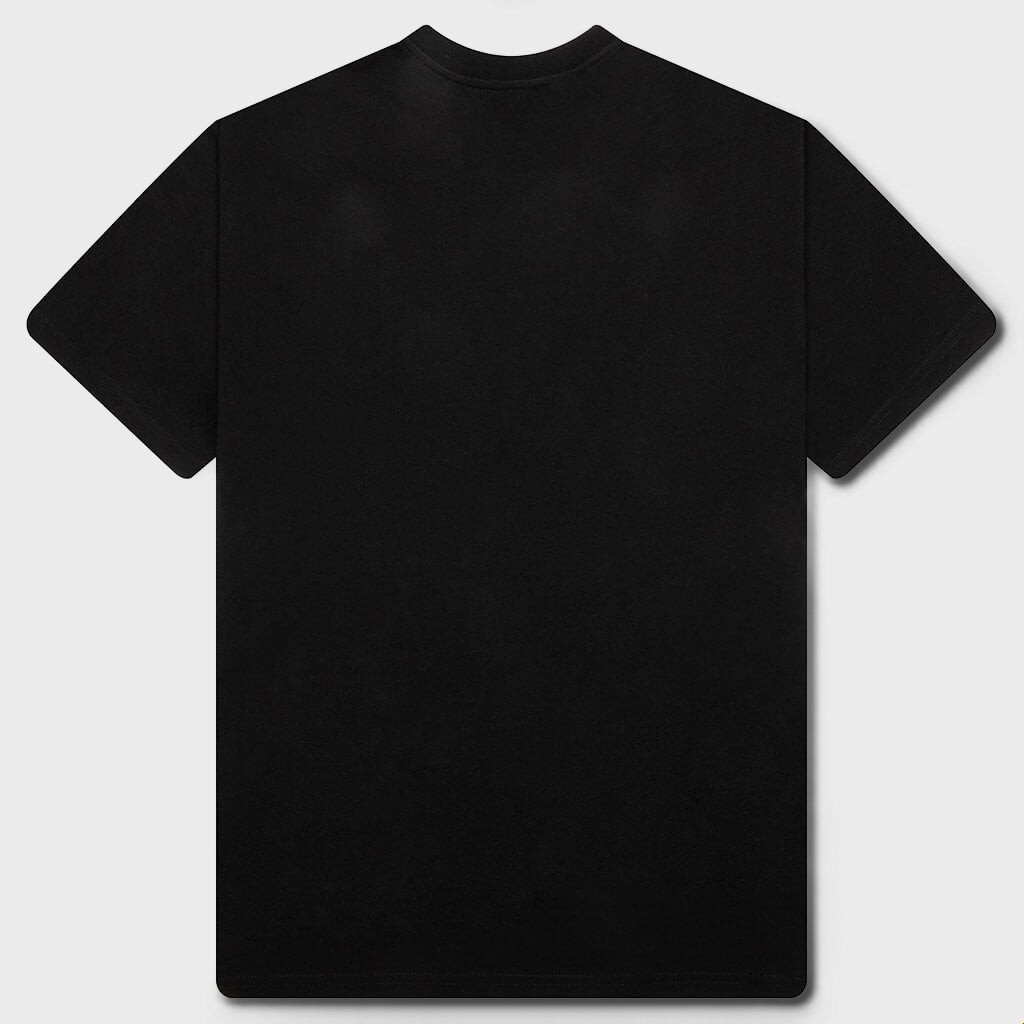 Patch Silk T-Shirt - Black