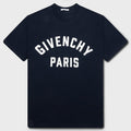 Patch Silk T-Shirt - Navy/White