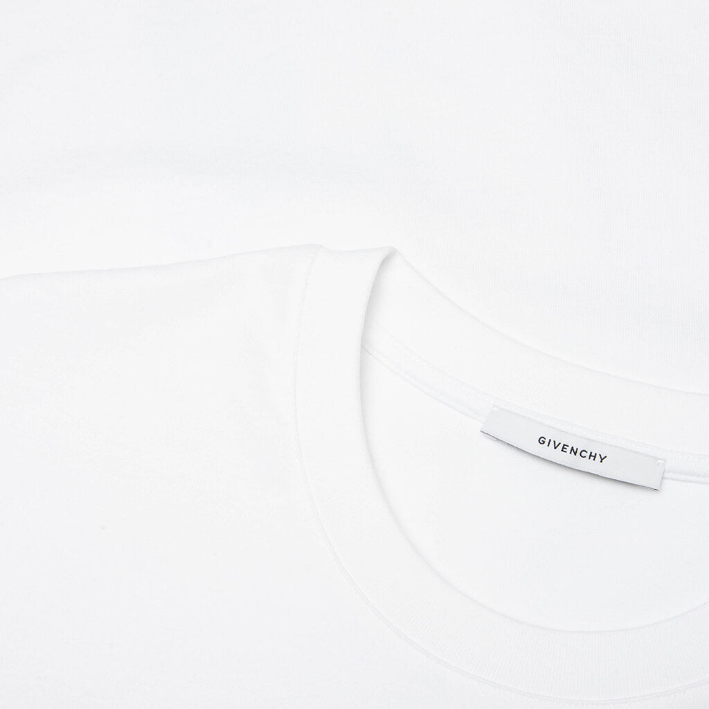 Patch Silk T-Shirt - White