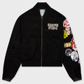Patches Bomber Jacket - Black
