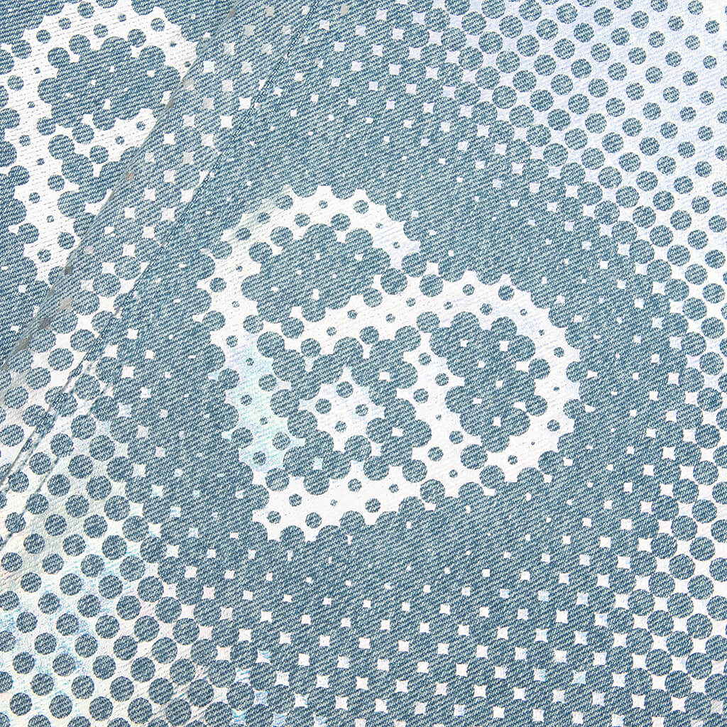 Pearlescent Monogram Baggy Jeans - Pearlescent