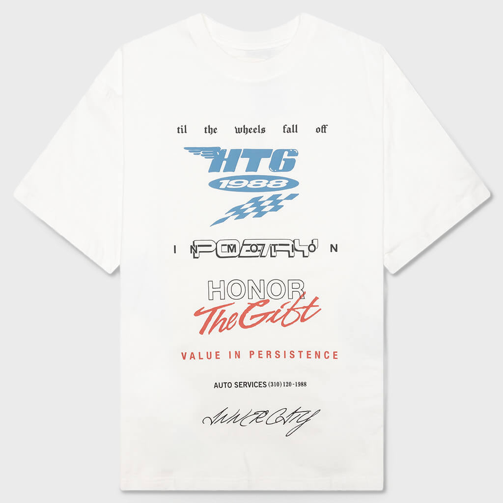 Persistence Race Tee - White
