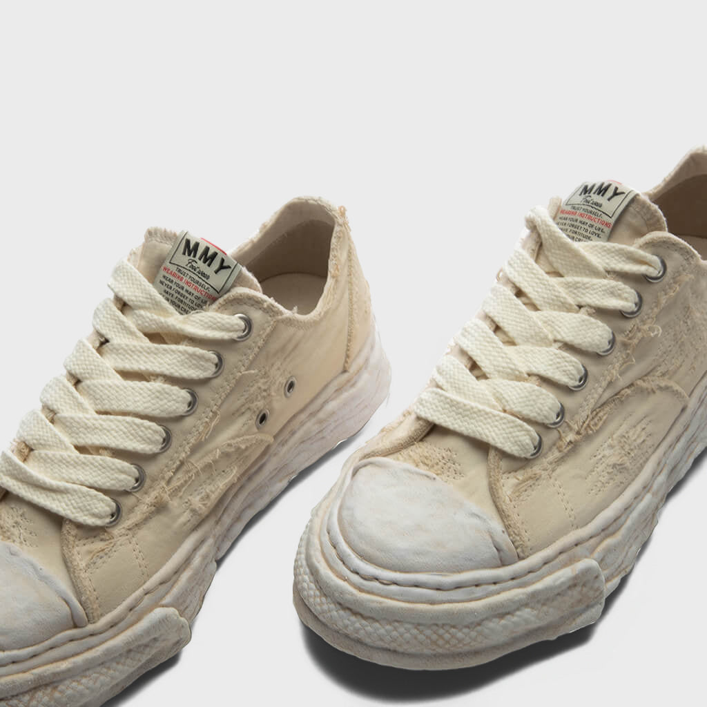 Peterson 23 Low OG Sole Ripped Over Dyed Canvas - White