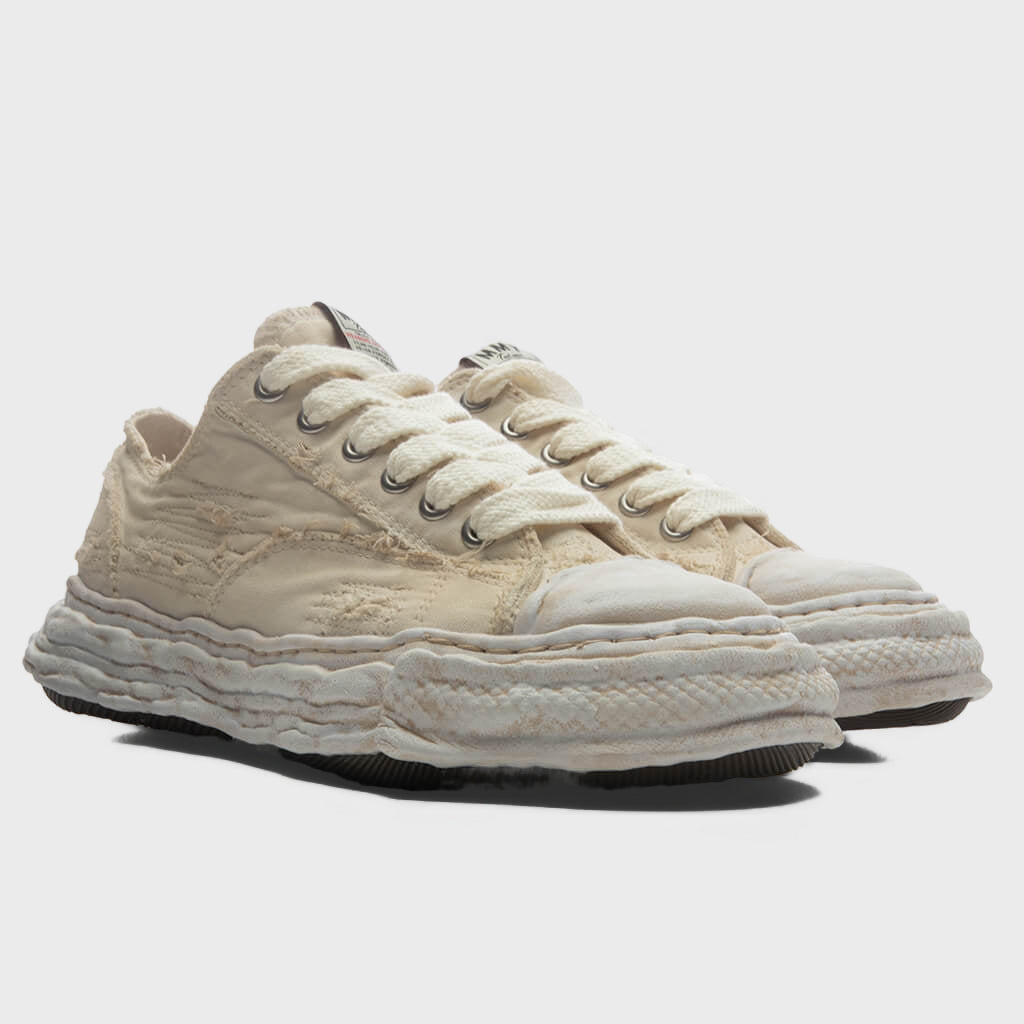 Peterson 23 Low OG Sole Ripped Over Dyed Canvas - White