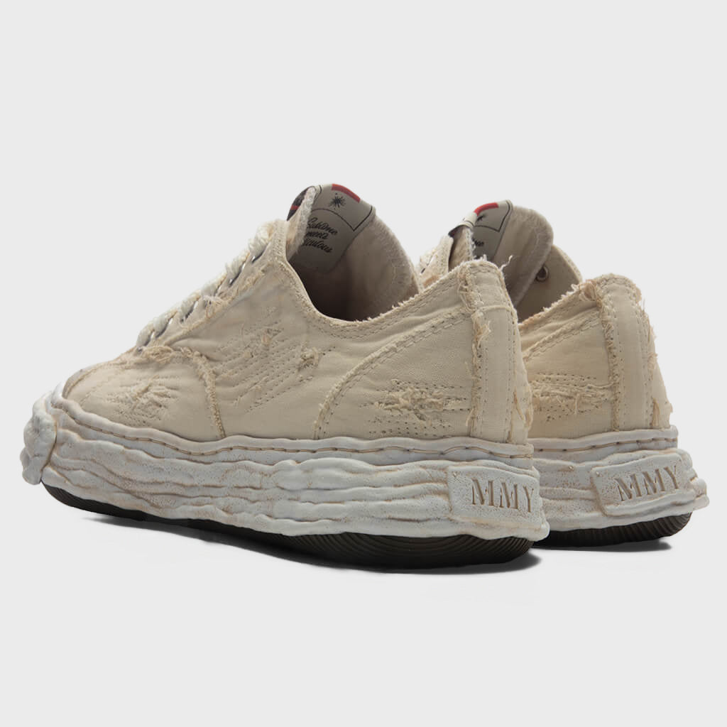 Peterson 23 Low OG Sole Ripped Over Dyed Canvas - White