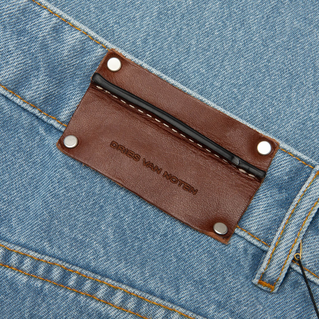 Peyter Washed Denim M.W. Pants - Light Blue