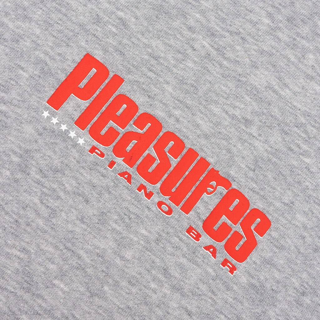 Piano Bar Hoodie - Heather Grey