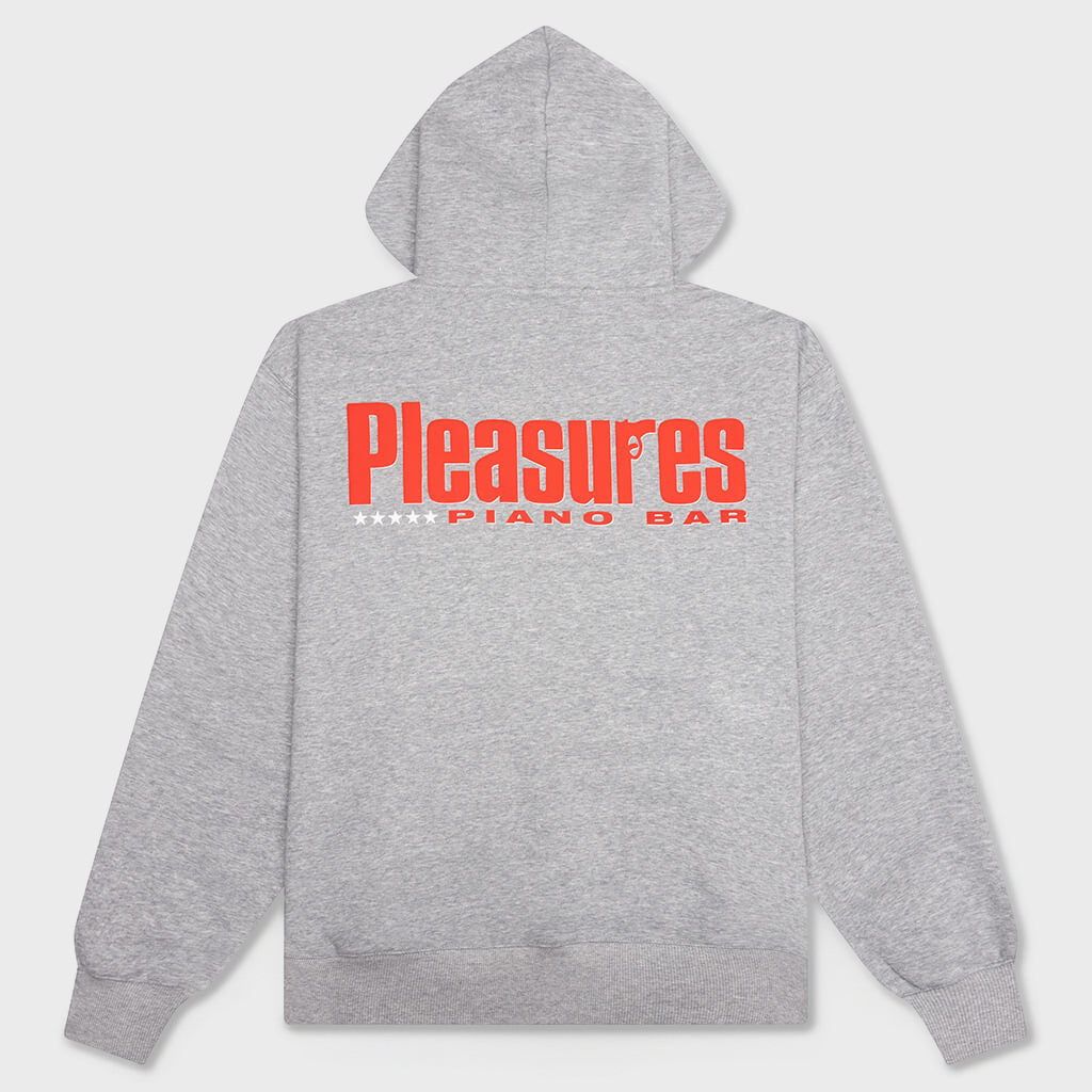 Piano Bar Hoodie - Heather Grey