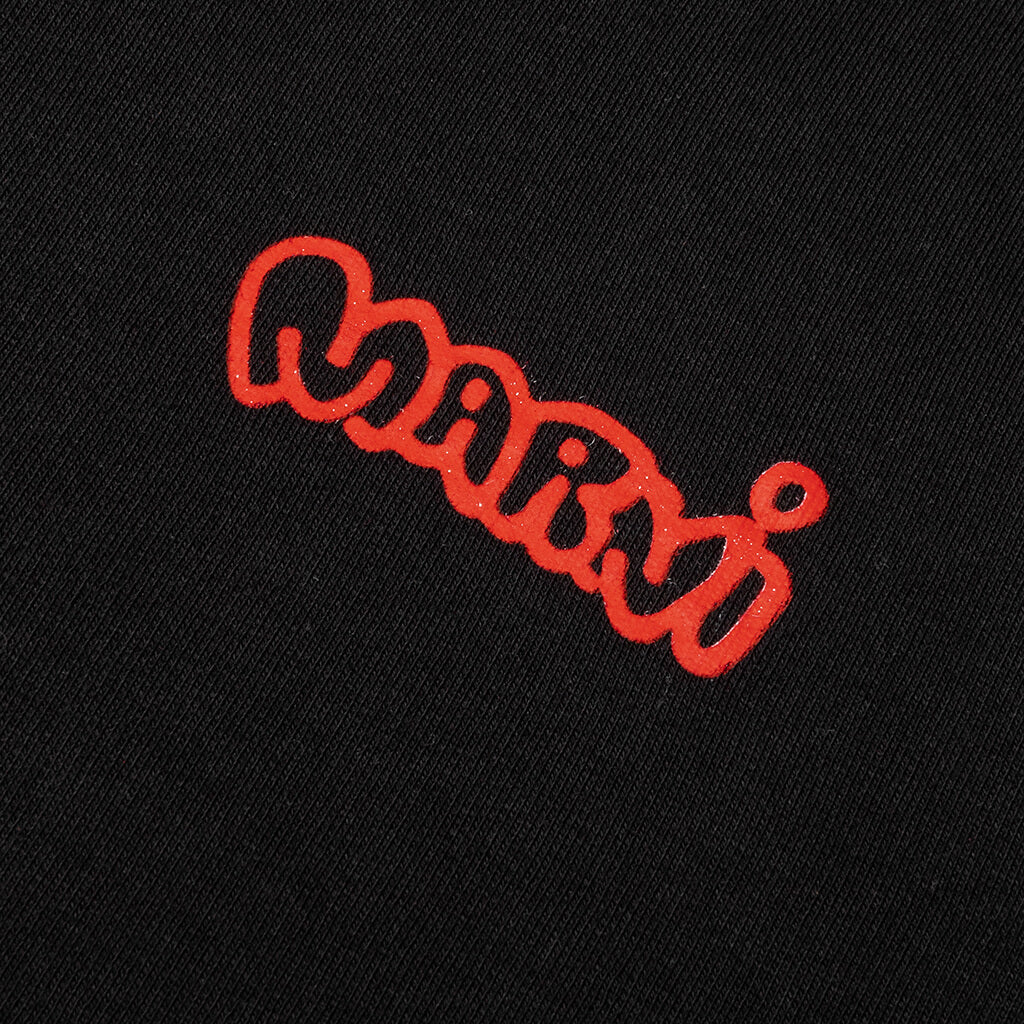Piggy And Logo Print On Sweatshirt - Black