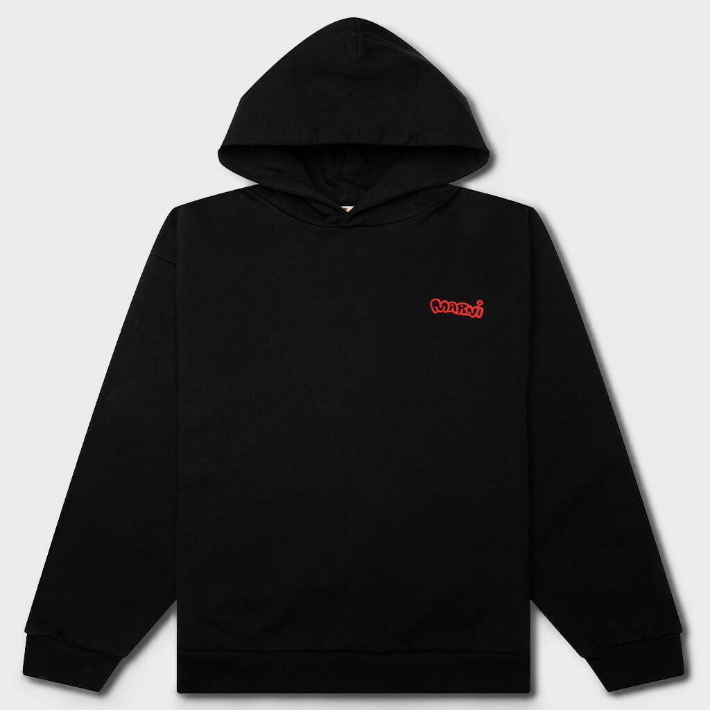 Piggy And Logo Print On Sweatshirt - Black