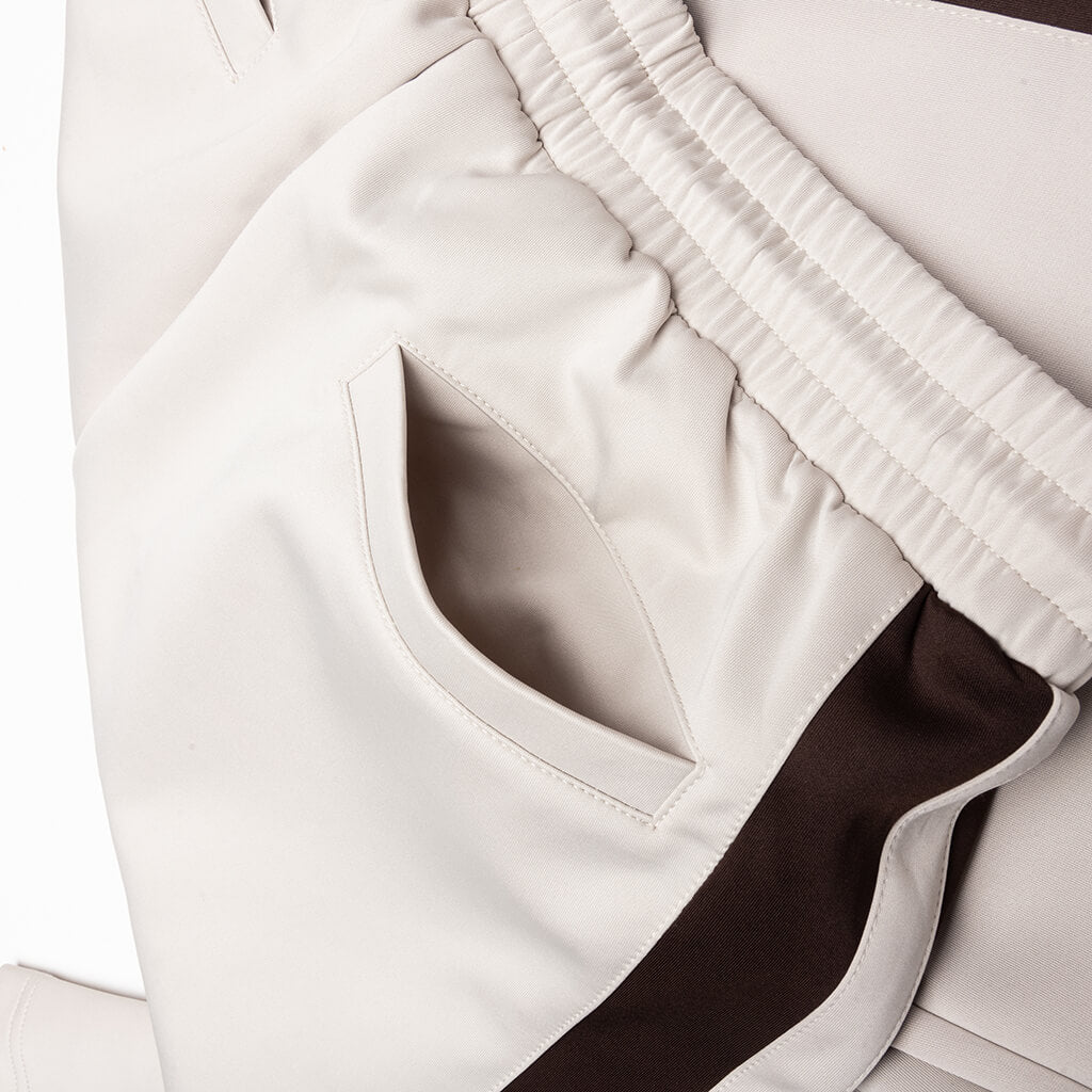 Pin Tuck Track Pant - Stone