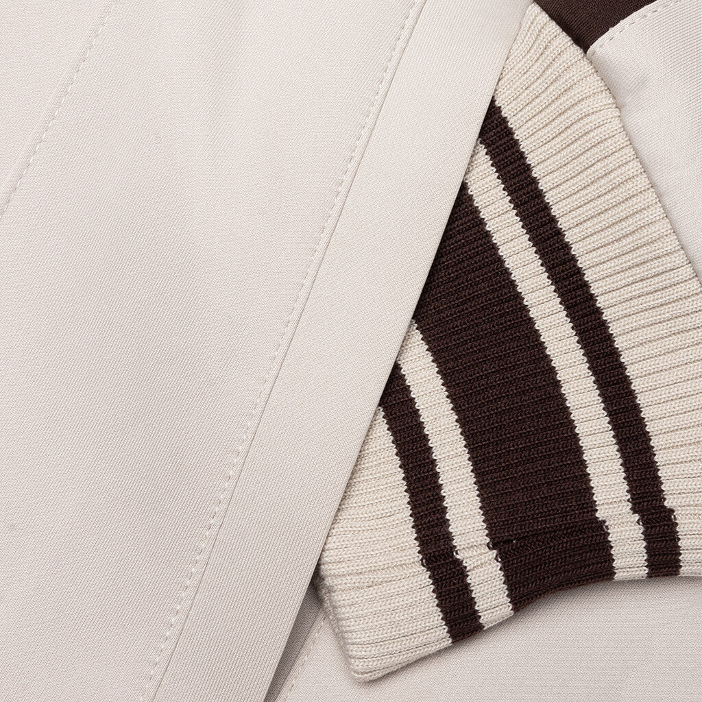 Pin Tuck Track Top - Stone