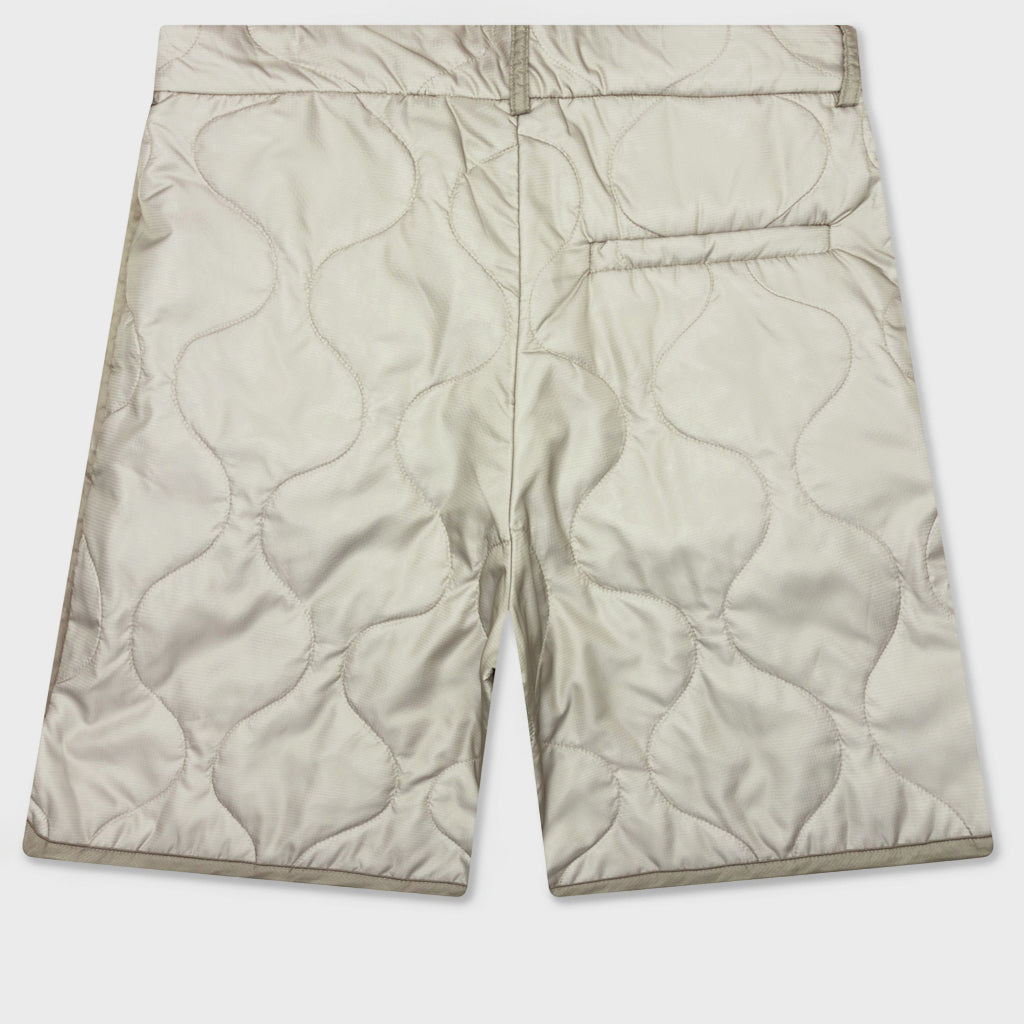 Pleaded Padded Shorts - Sand
