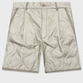Pleaded Padded Shorts - Sand